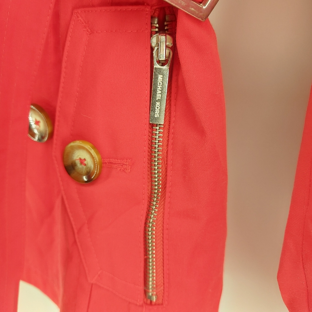 Michael Michael Kors Red Trench Size XS - Picture 4 of 11
